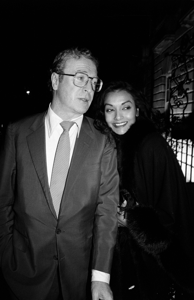 Michael and Shakira Caine, Annabel’s, 1988
