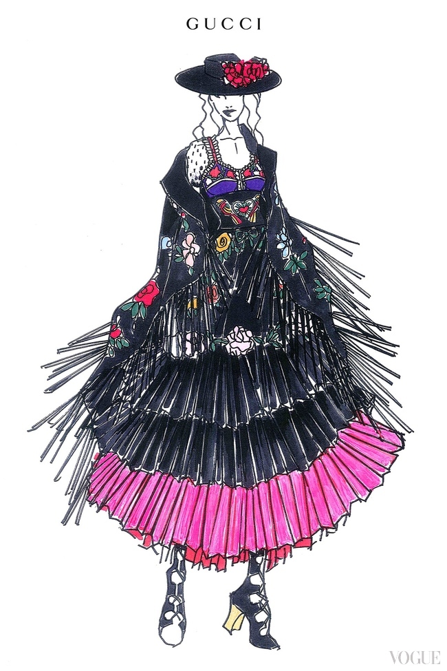 ALESSANDRO MICHELE'S COSTUME FOR MADONNA, FOR THE "REBEL HEART" TOUR

