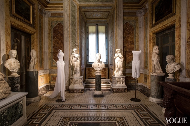 About 60 dresses on display at Rome’s Borghese Gallery