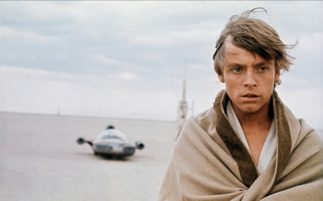 Кадр из первого эпизода "Звездных войн" -(1977) Кадр из первого эпизода "Звездных войн" -(1977)