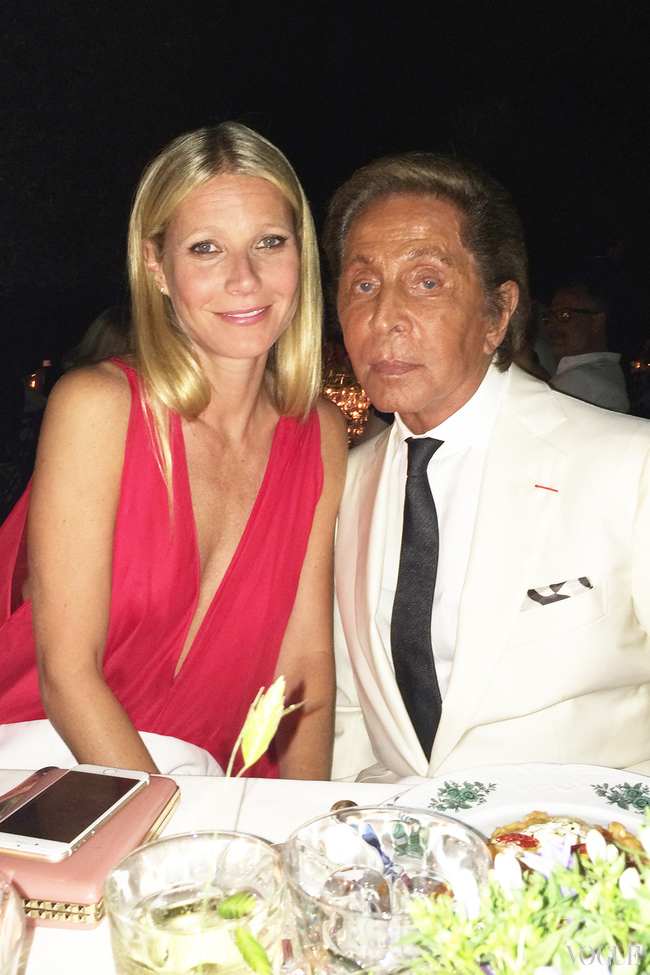 Gwyneth Paltrow and Valentino at Valentino Couture 2015_CREDIT Suzy Menkes Instagram