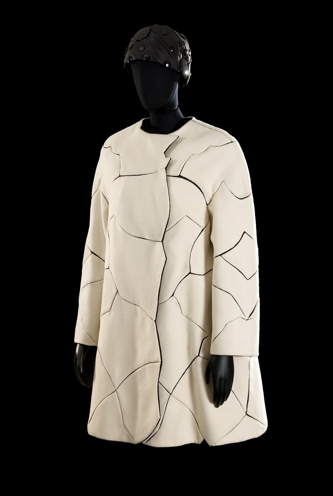 A Roberto Capucci cracked coat, 1969