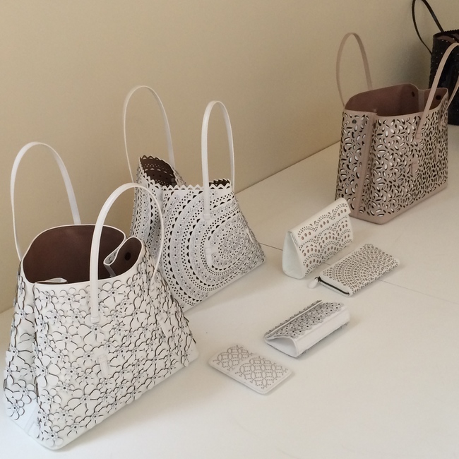 Lace effect bags