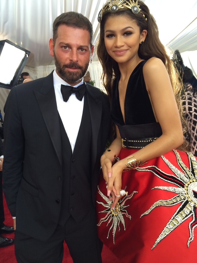 Fausto Puglisi with talent show star Zendaya Coleman