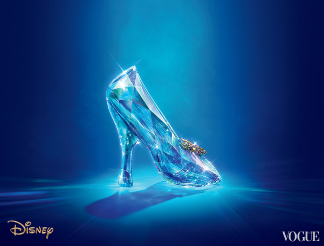 Cinderella slipper, made by Swarovski for the latest Disney remake. CREDIT Courtesy Disney 2015